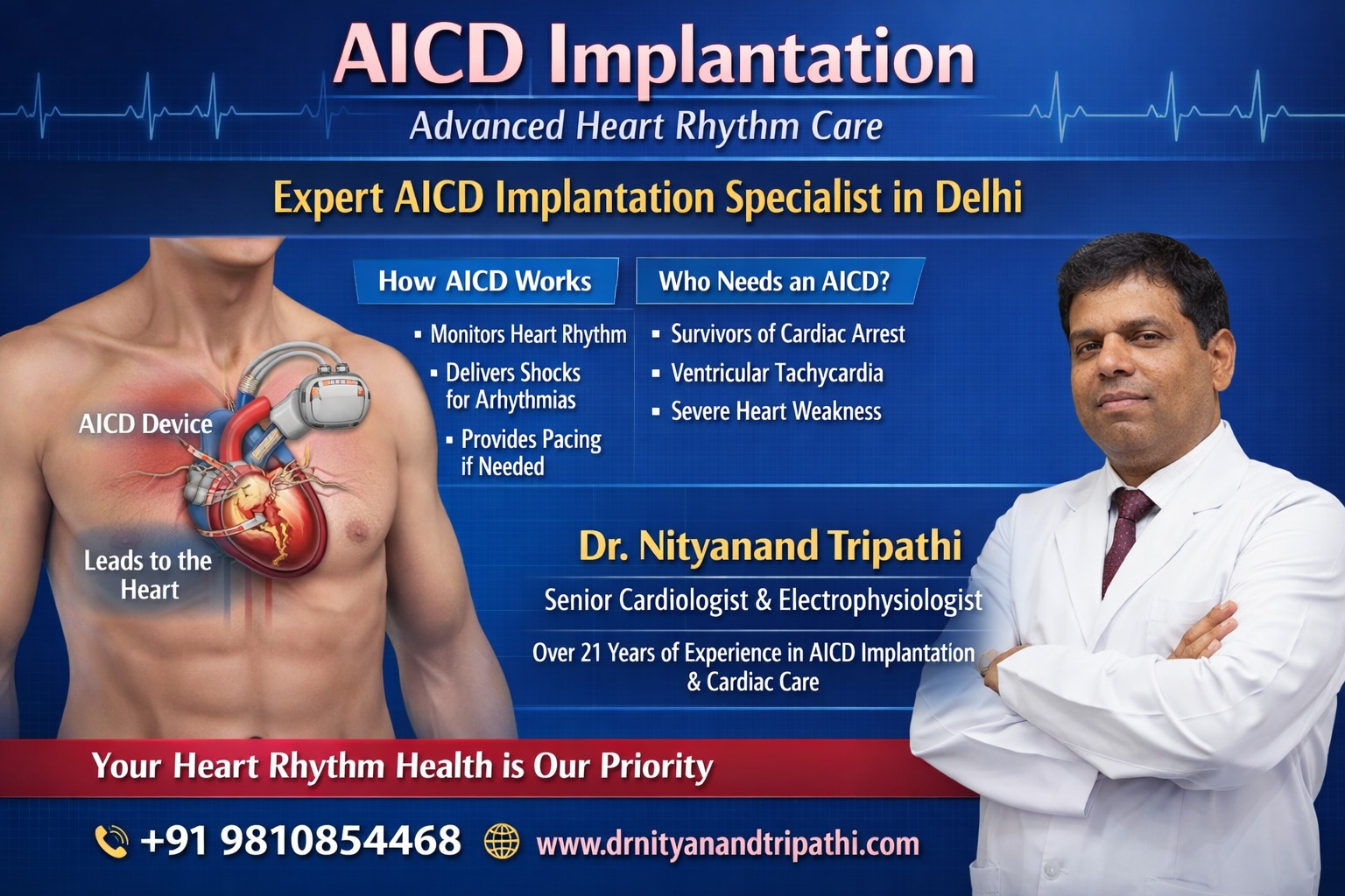 aicd implantation specialist in delhi